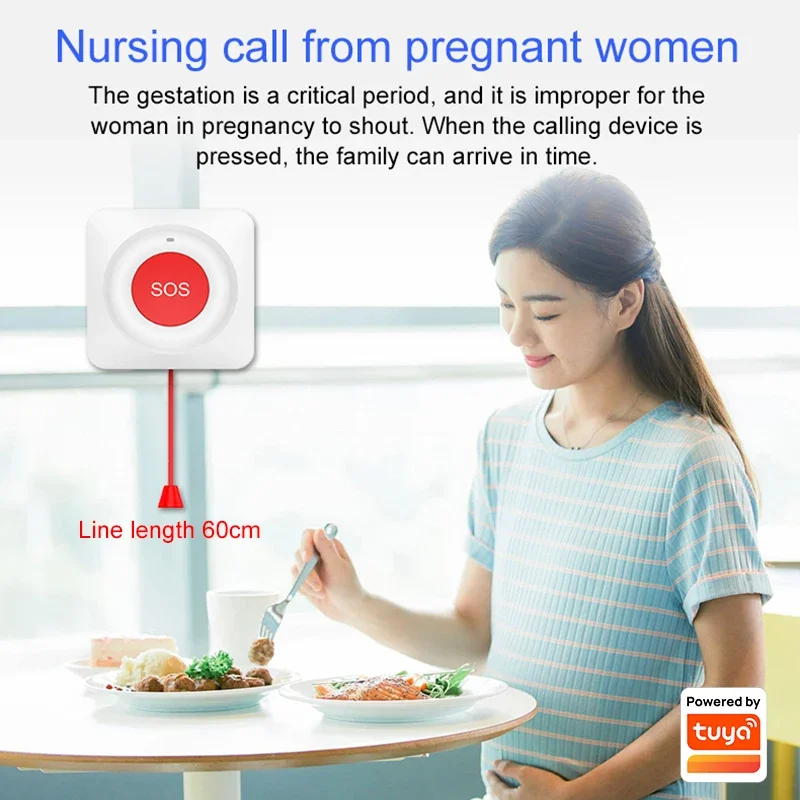 Беспроводная кнопка аварийной сигнализации SOS Wi-Fi/Zigbee