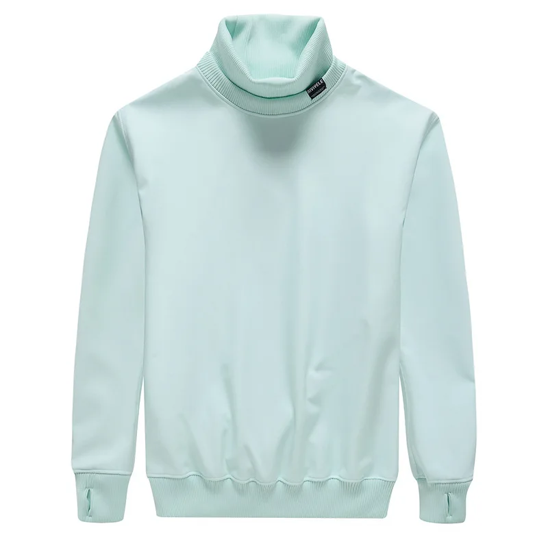 Лыжная теплая футболка с длинным рукавом Шейная защищенная плюшевая Толстовка