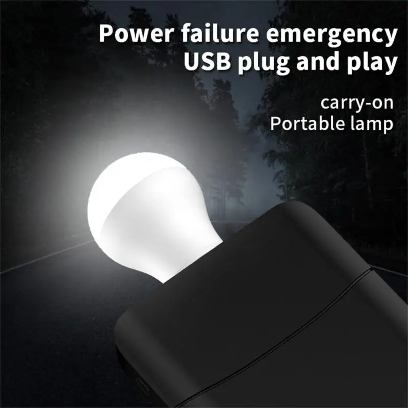 

USB Plug Lamp Computer Mobile Power Charging USB Small Book Lamps LED Eye Protection Reading Light Small Round Light Night Light