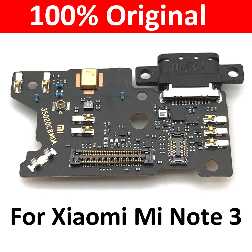 100% оригинальная плата зарядного устройства PCB Flex для Xiaomi Mi Note 3 Note3 USB-разъем