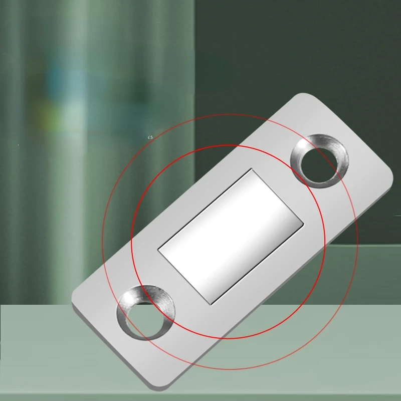 

L-shaped Hole Free Invisible Cabinet Door Magnetic Suction Thin Wardrobe Door Suction Cabinet Micro Magnetic Touch Bead