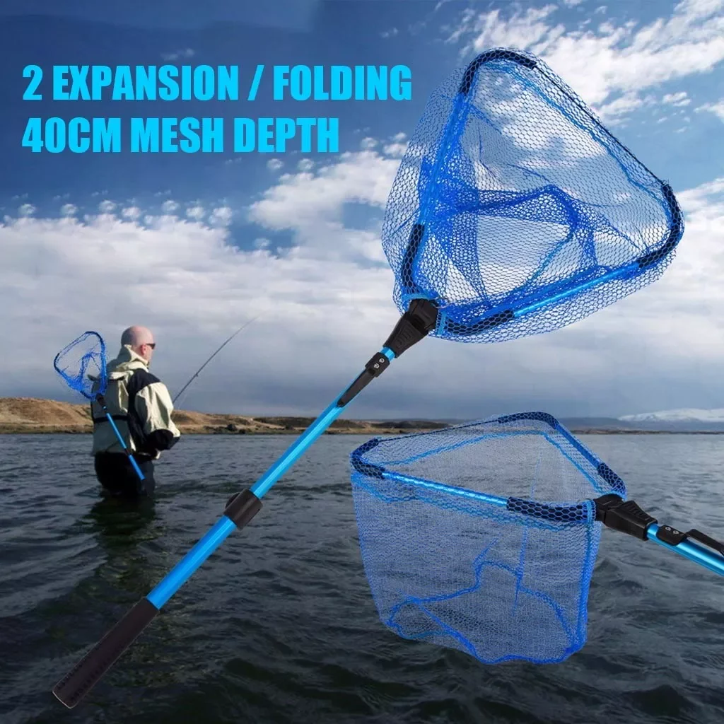 

Outdoor Table Cover Portable Telescoping Lightweight Landing Fishing Collapsible Pole Folding Net Carrying Belt with Handles