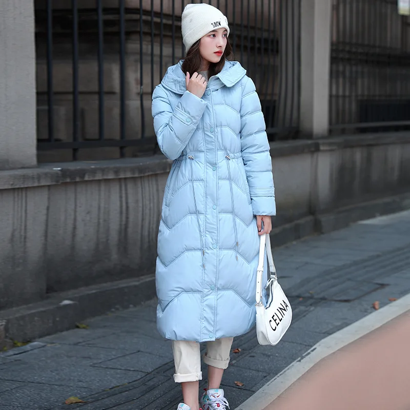 Winter Women's Cold Coat Parkas Hooded Long Padded Jacket Big Fur Collar Plus Size Super Hot Coat Cheap Wholesale Snow Outercoat