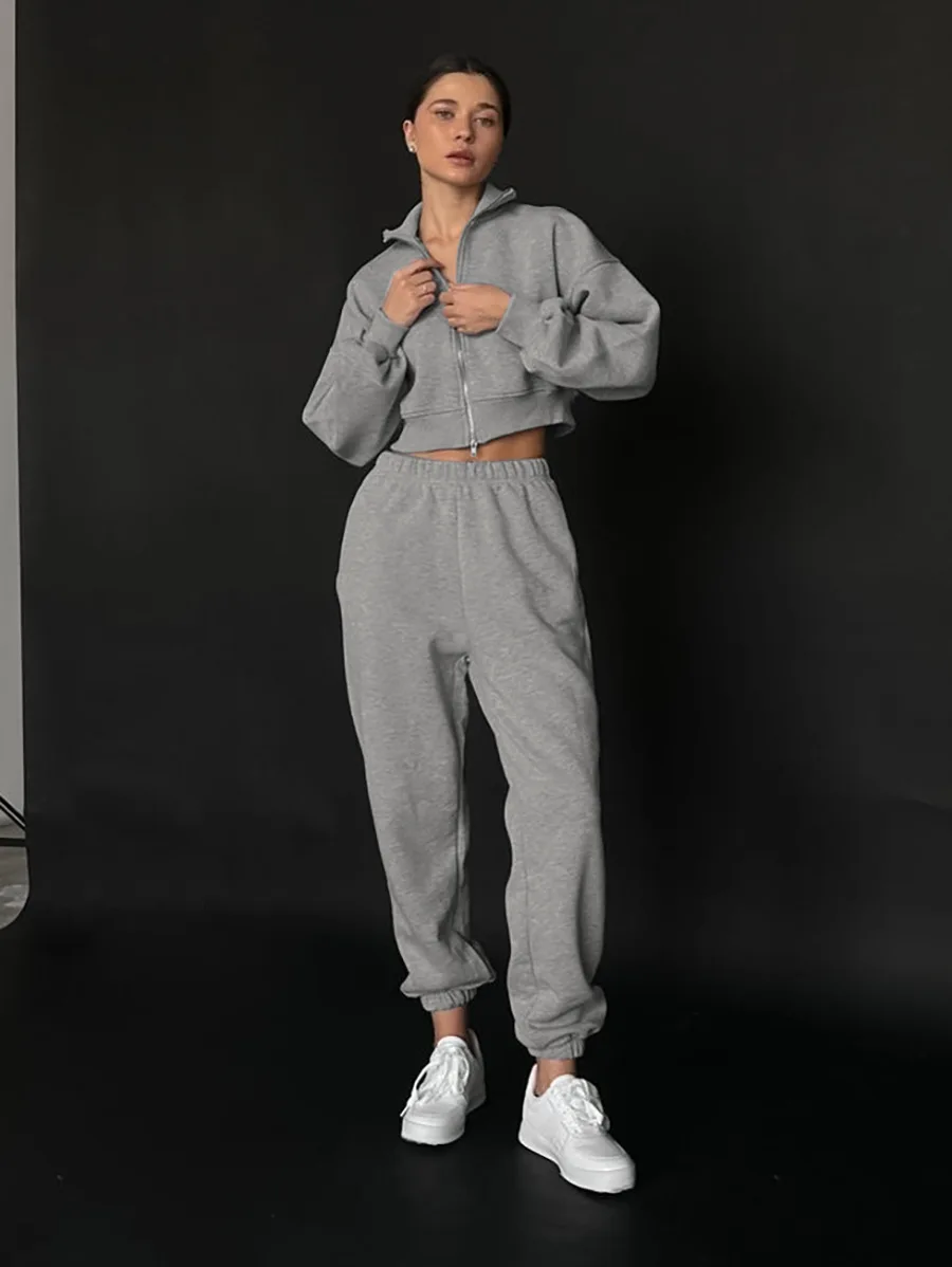 Осенняя мода 2024 универсальная флисовая толстовка с длинными рукавами и