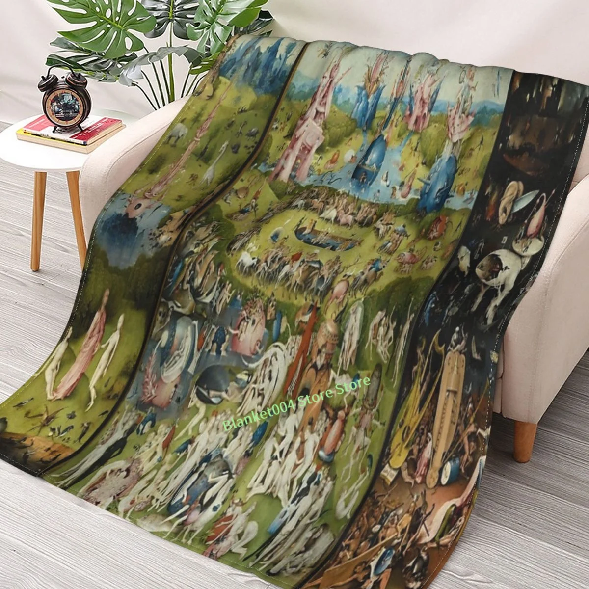 

The Garden Of Earthly Delights - Hieronymus Bosch Throw Blanket 3D printed sofa bedroom decorative blanket children adult