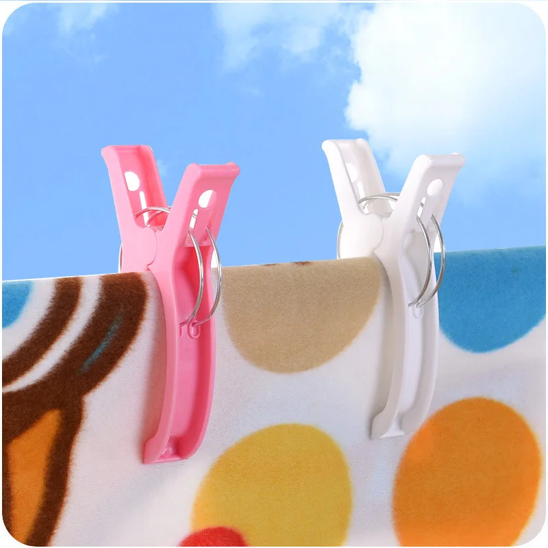 

4pcs Plastic Clothes Pegs Beach Towel Clip Plastic Quilt Peg for Laundry Sunbed Lounger Clothespin Laundry Storage Tools