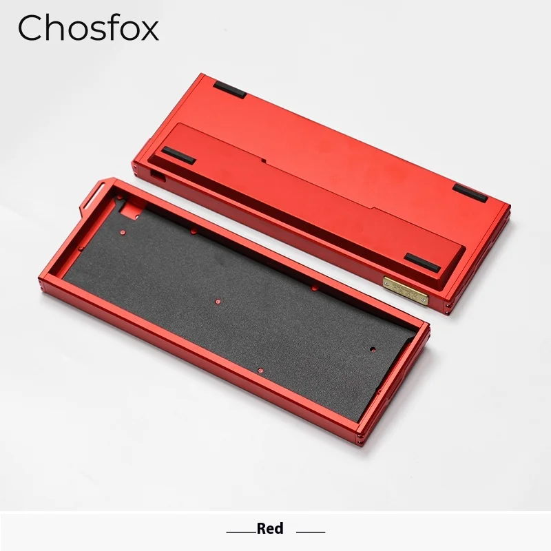 Фото Chosfox DG60 GH60 Алюминиевый корпус клавиатуры с ЧПУ Индивидуальная раскладка GH60 Поддержка Wooting 60He HM66 MAD60 ACE60 с латунной табличкой №5