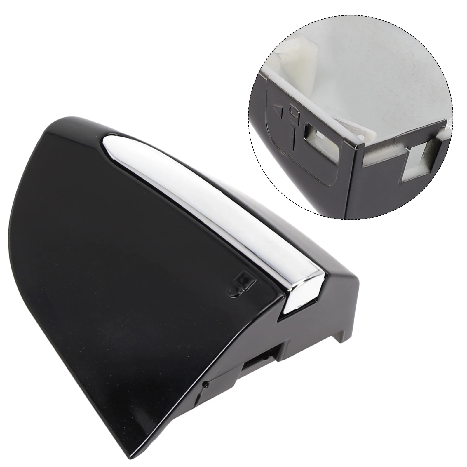 

Upgrade the Style of Your For Ford For Fusion or For Edge with Black LH Door Handle Cover and Chrome Trim 1321