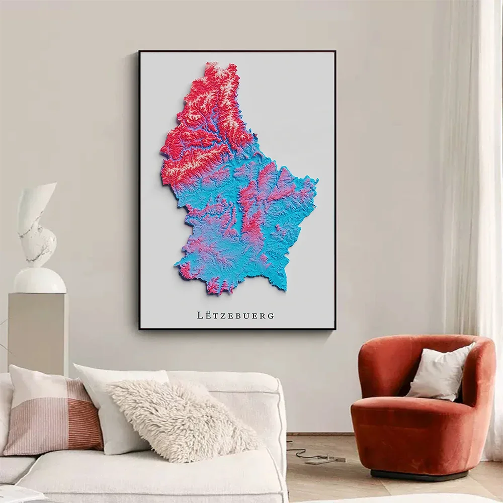 Настенная карта мира Классический Простой плакат HD для украшения дома гостиной