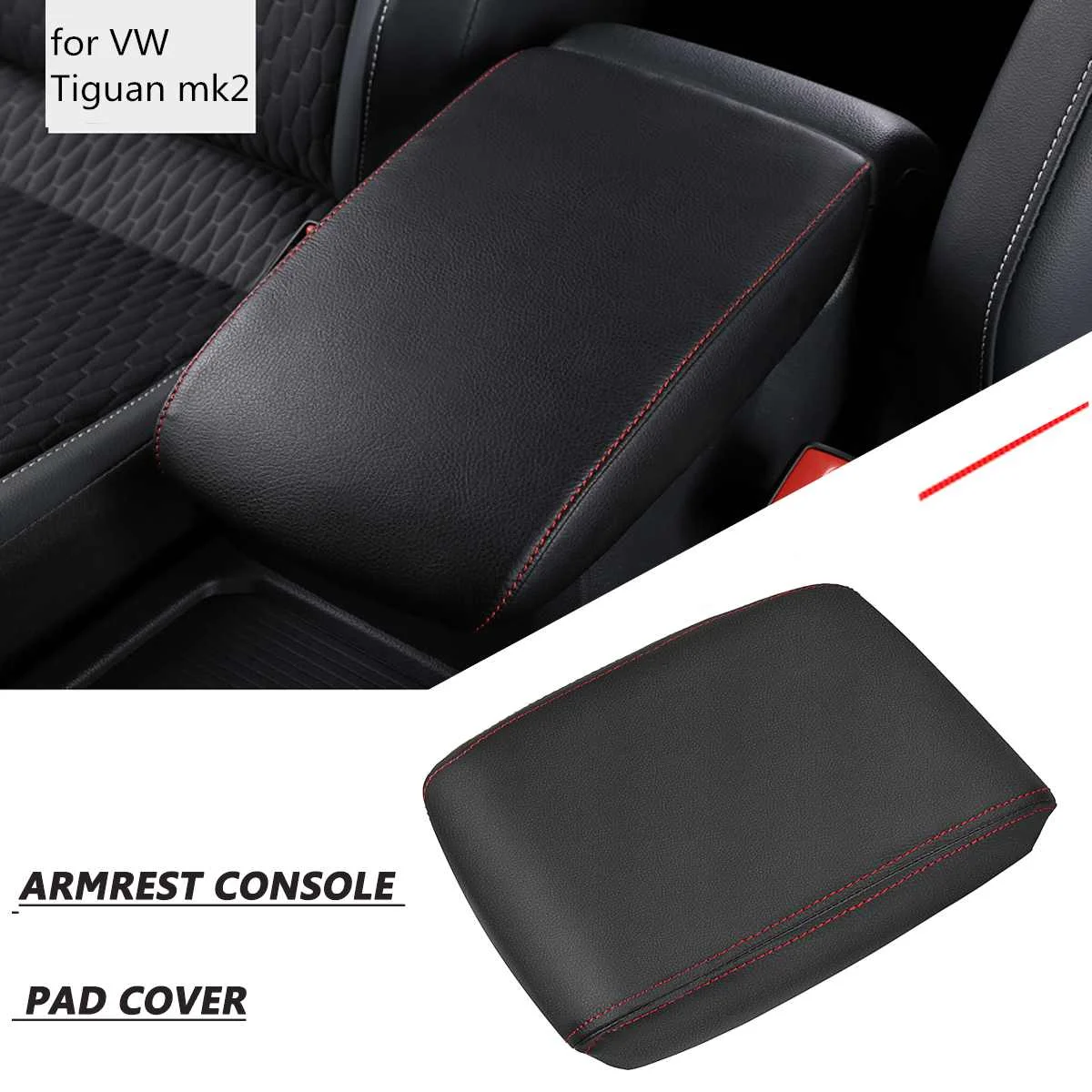

Подлокотник автомобиля, подставка для подлокотника, задняя панель, подкладка, Стайлинг для VW Tiguan mk2 2016 2017 2018 2019 2020 2021