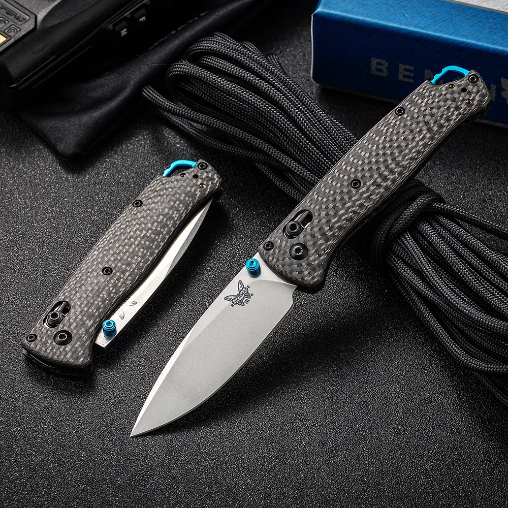 

Mini Carbon Fiber Handle BENCHMADE 533 Folding Knife Outdoor Camping Self-defense Pocket Knives Defense EDC Tool