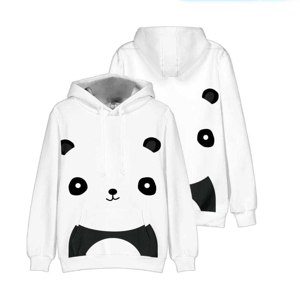 

3-14 Years Kids Hoodie 3D Cute Panda Print Hoodie Sweatshirt Boys Girls Jumpers Streetwear Jackets Tops Kids Clothing
