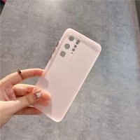 0 2mm slim phone case for huawei p40 p30 pro ultra thin matte cover for huawei mate 40 30 pro transparent tpu soft case