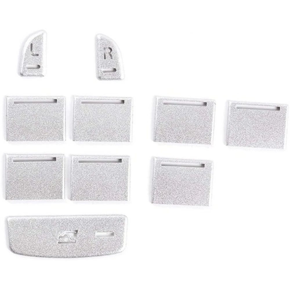 

10Pcs Car Window Lift Button Trim Sticker for Jaguar XF 2012 2013 2014 2015 Window Lift Button Decor