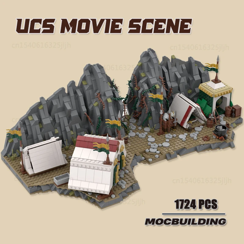 

Movie Scence Series UCS Moc Building Block Marshalling at Dunharrow Technology Brick DIY Assembly Model Toys For Children Gifts