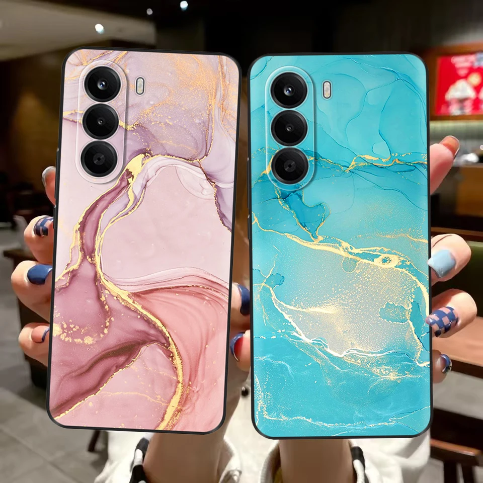 Фото Чехол для телефона Oneplus Nord CE6 Lite, мягкий TPU, модный чехол с цветочным и мультяшным принтом для Oneplus Nord CE 6 Lite, защитный корпус. №1