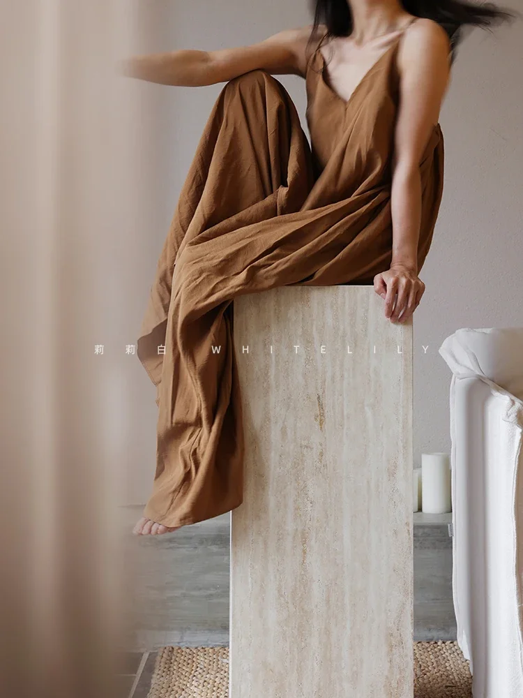 Белый античный травертин в виде лилии каменная стойка Мраморная основа