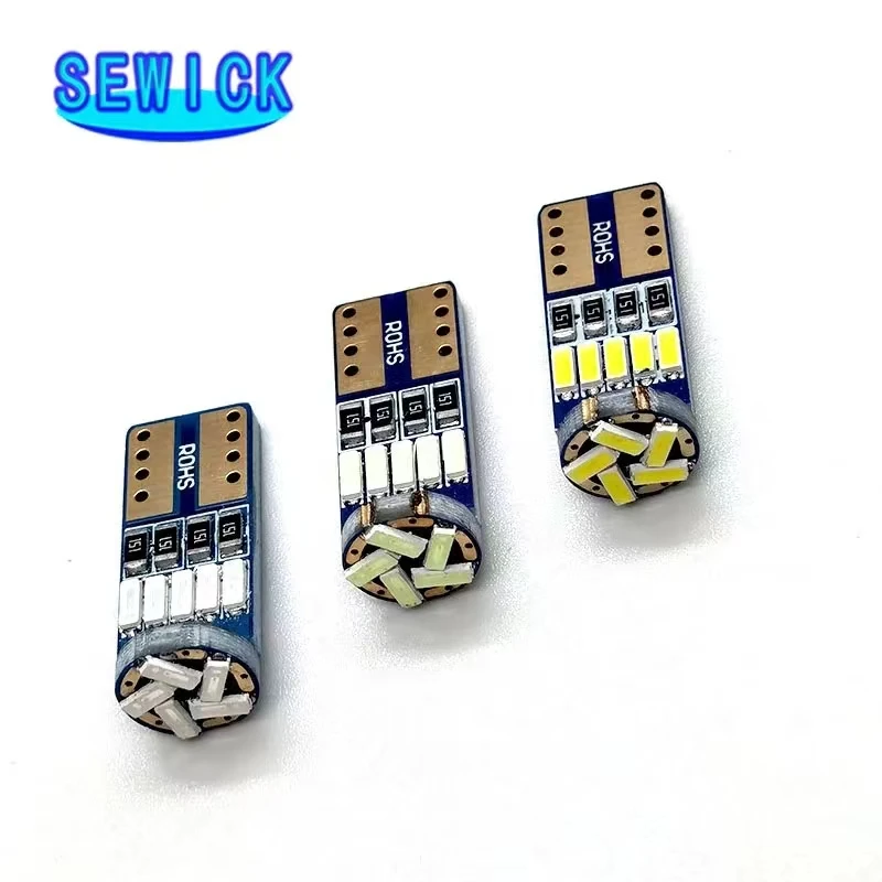 Скидка 100 шт. чипы T10 15SMD 4014 Led W5W 194 автомобильный Стайлинг боковой Клин карта Дверь