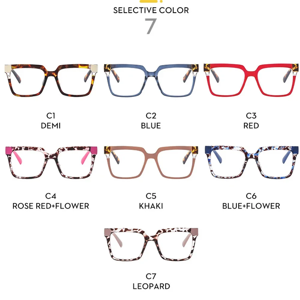 JNPCXI квадратные Красочные голубые леопардовые женские очки модная многоугольная