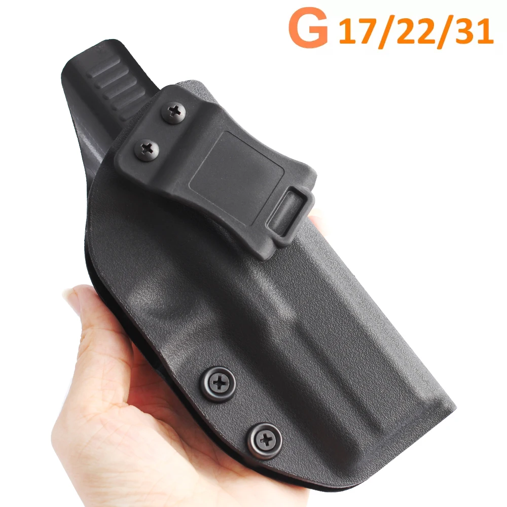 

Inside Waistband Kydex IWB Gun Holster Concealed Carry Holster for Glock G17 G22 G31 Pistol Case Beltclip Hunting Accessories