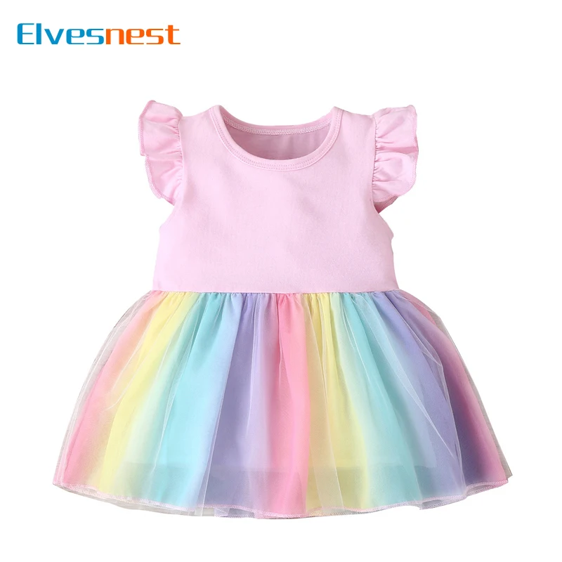 

Solid Color Girls Casual Dresses Summer Kids Dresses for Girls Cotton Lace Sleeveless Children Clothing Girls Dress 1-4 Years