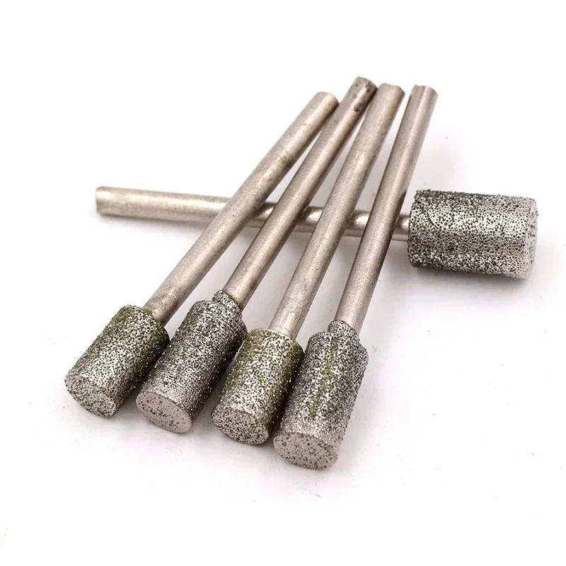 10 шт. алмазные шлифовальные головки диаметр хвостовика 2 35 мм для резьбы по камню