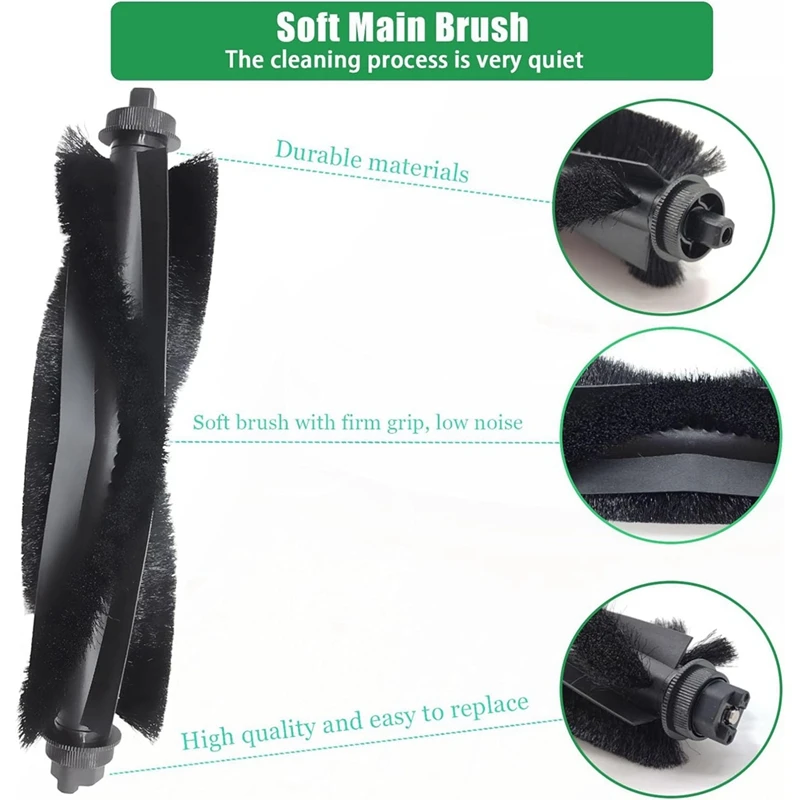 Для Eufy Clean L60 SES L50 Запчасти для пылесоса HEPA Filter Mop Cloth Side / Main Brush Accessories