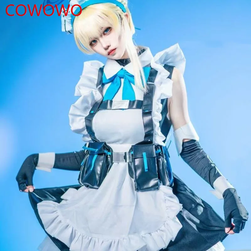 Фото COWOWO Blue Archive Asuma Toki Maid Outfit Косплей Костюм Cos Game Аниме Вечеринка Униформа Хэллоуин Играть Ролевая Одежда Одежда №2