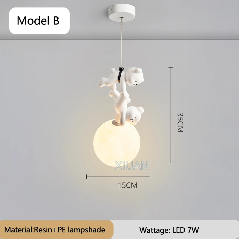 

Подвесная лампа-медведь XIUAN для детской комнаты