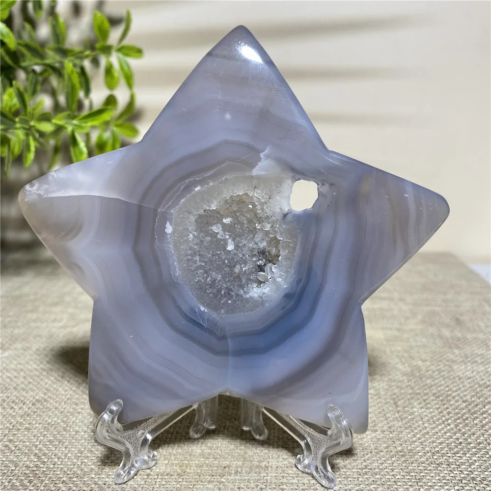 

Agate Star Natural Stone And Crystal Healing Gems Meditation FengShui Reiki Energy Wicca Specimen Ornaments For Home Decoration