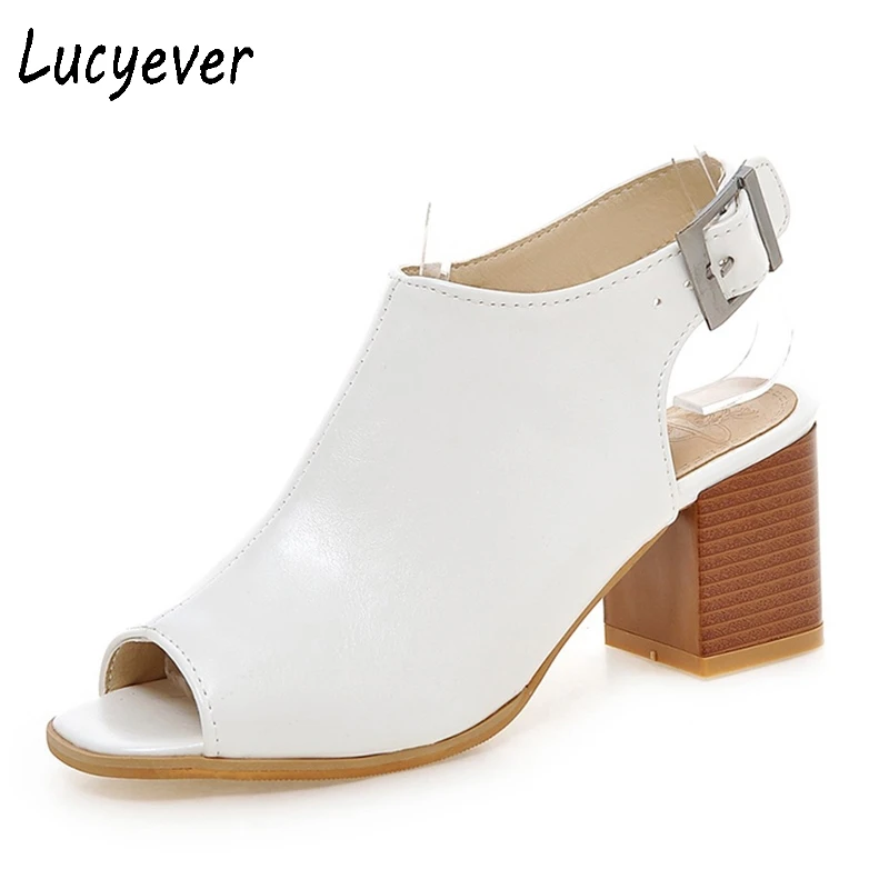 Lucyever 2022 летние классические женские сандалии из мягкой кожи лаконичные