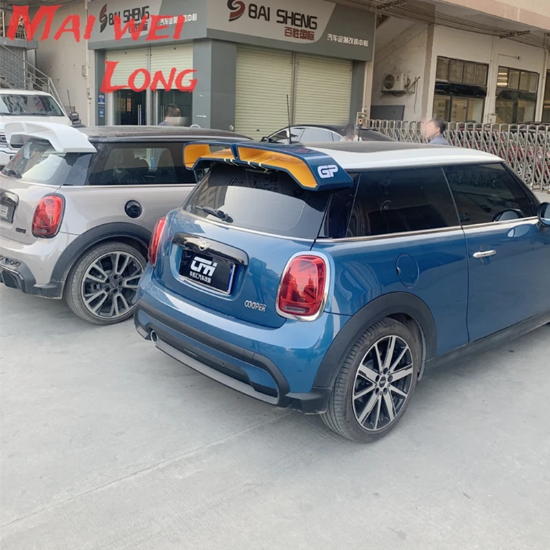 УГЛЕРОДНЫЙ глянцевый задний спойлер F55 F56 крыло крыши внешние автомобильные