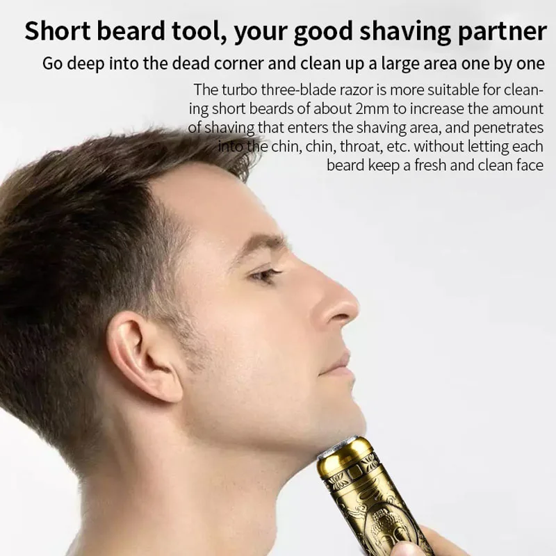 Metal Vintage T9 Hair Clipper Machine Men‘s Professional Electric hair clipper USB Rechargeable Hair Trimmer Machine Kids Adults enlarge