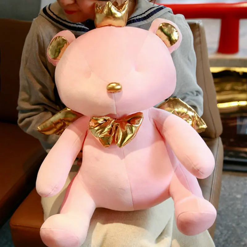 

Милая Корона Ангел медведь плюшевая игрушка Kawaii Кролик Мягкое Животное домашний Декор девочка подарок на день рождения лиса подушка