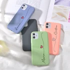 Чехол для телефона с именем для iPhone 13 Pro Max 12 Mini Couples DIY подарки на заказ силиконовый 11 чехол для iPhone 8 Plus SE 2020 X XS XR 6s 7