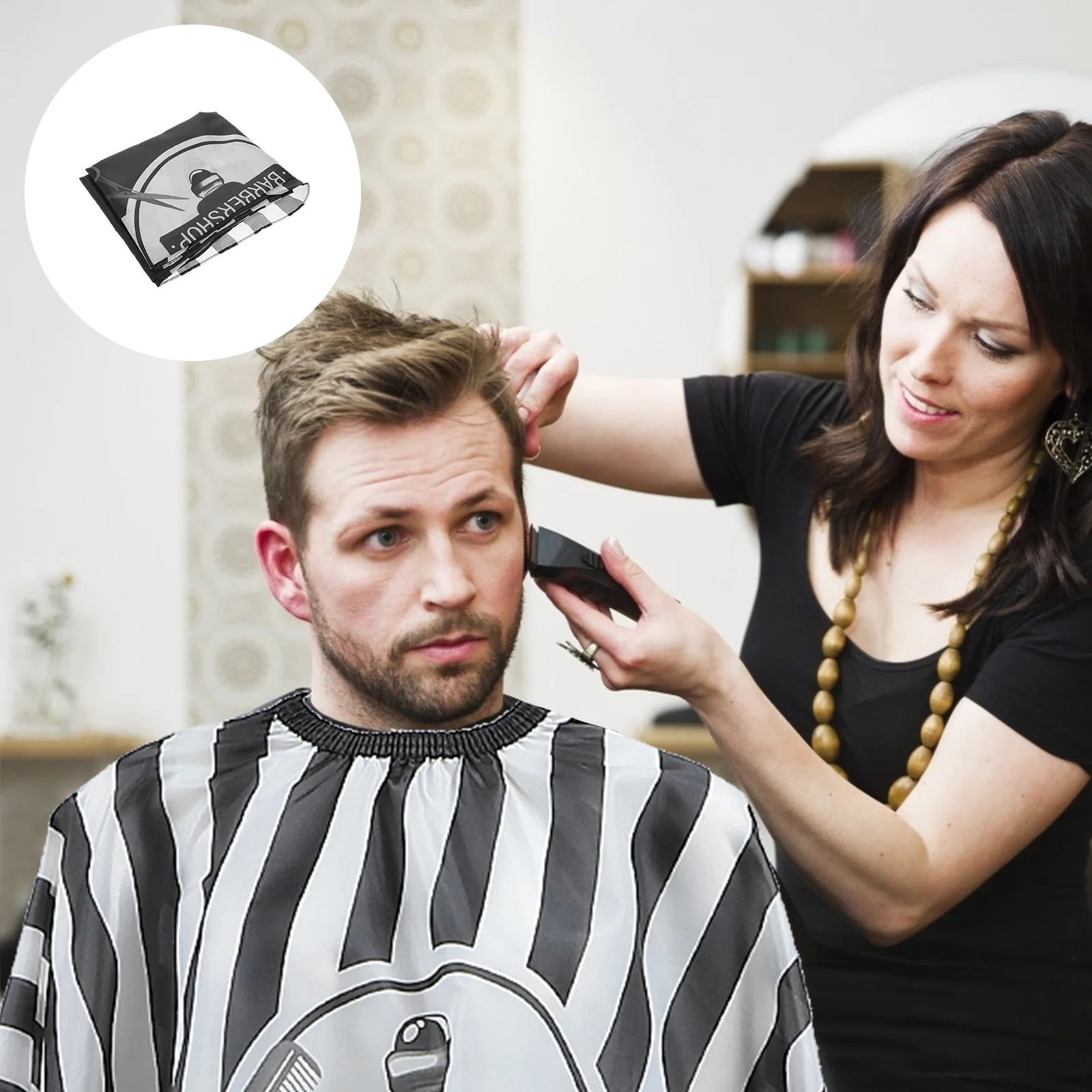 

Professional Haircut Cape Hair Salon Cape Hair Dyeing Clothes Hair Cutting Apron