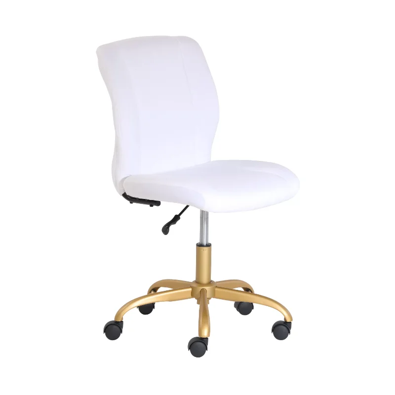 

Plush Velvet Office Chair, White office chair cinnamonroll gaming chair fauteuil rose