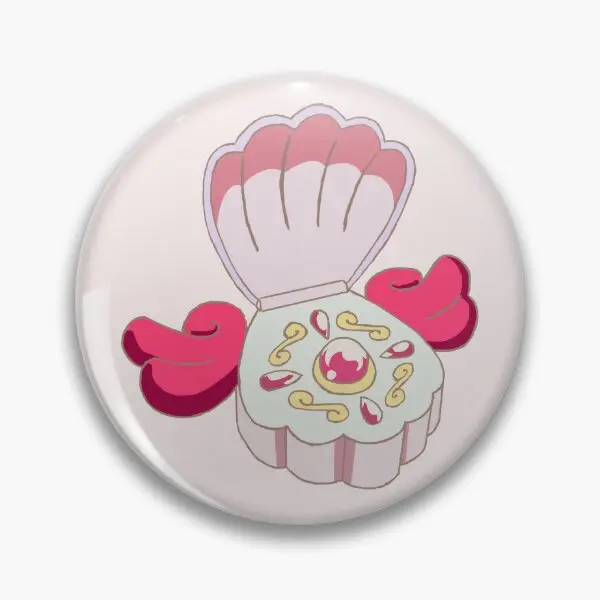 Русалка Мелодия Роза Жемчуг Luchias Shel Мягкая пуговица Булавка Мультяшная