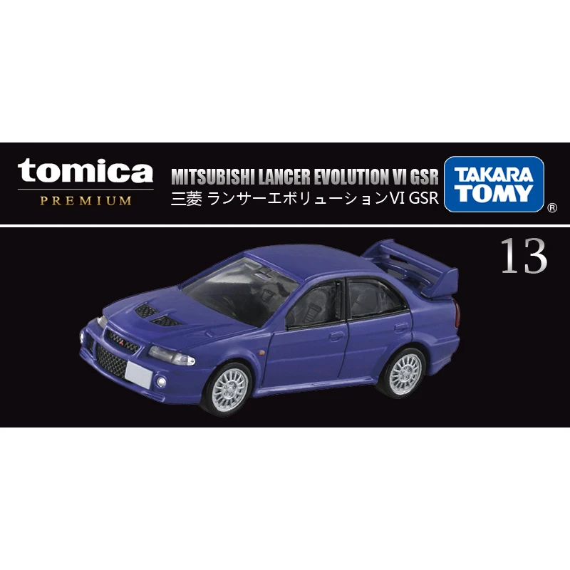 

Takara Tomy Tomica TP13 Premium Mitsubishi Lancer Evolution VI GSR Diecast Sports Car Model Car Toy Gift for Boys Children