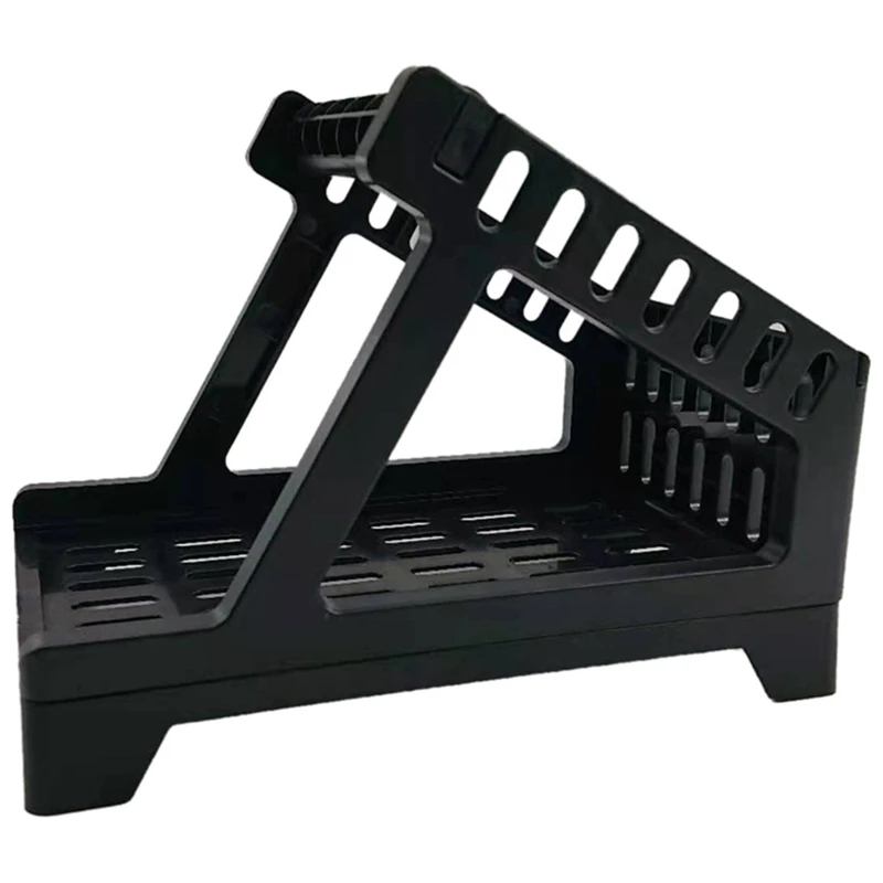 

Label Holder for Roll and Fanfold Thermal Shipping Labels, Work with Desktop Label Printer, Black