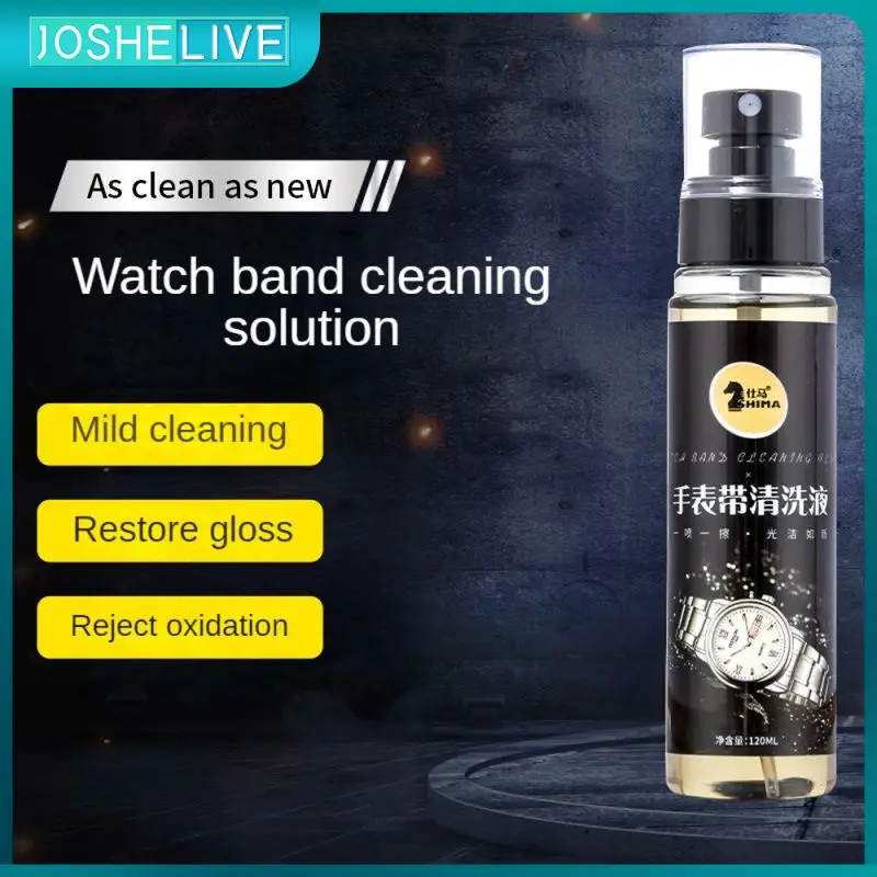 

For Silver Gold Jewelry Metal Watch Cleaning Liquid 120ml Decontamination Metal Bracelet Cleaner Cleaning Tool Fast Cleaning