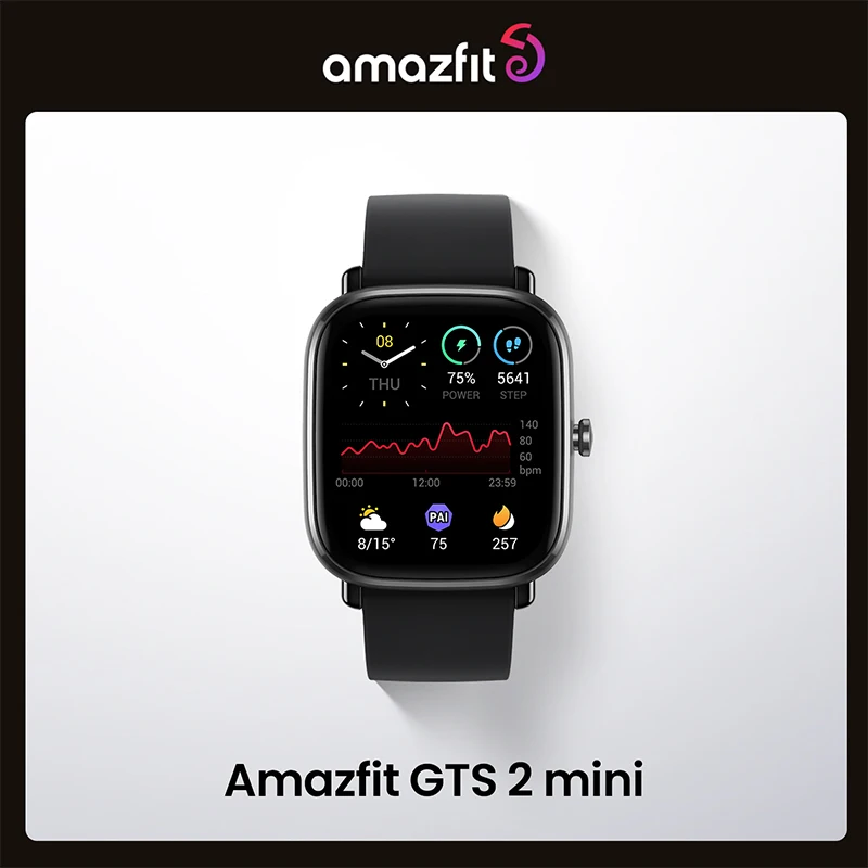 

Смарт-часы Amazfit GTS 2, мини-часы с AMOLED-дисплеем, 70 спортивных режимов, фитнес-браслет, 14 дней без подзарядки