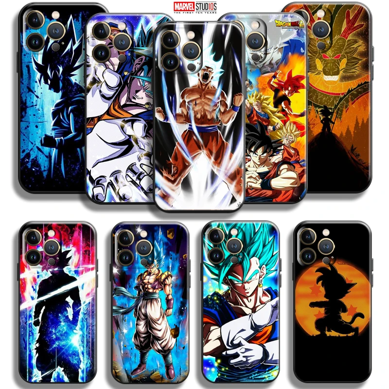 

Dragon Ball Anime For Apple iPhone 13 12 11 Pro Mini X XR XS Max SE 6 6S 7 8 Plus Phone Case Back Liquid Silicon Silicone Cover