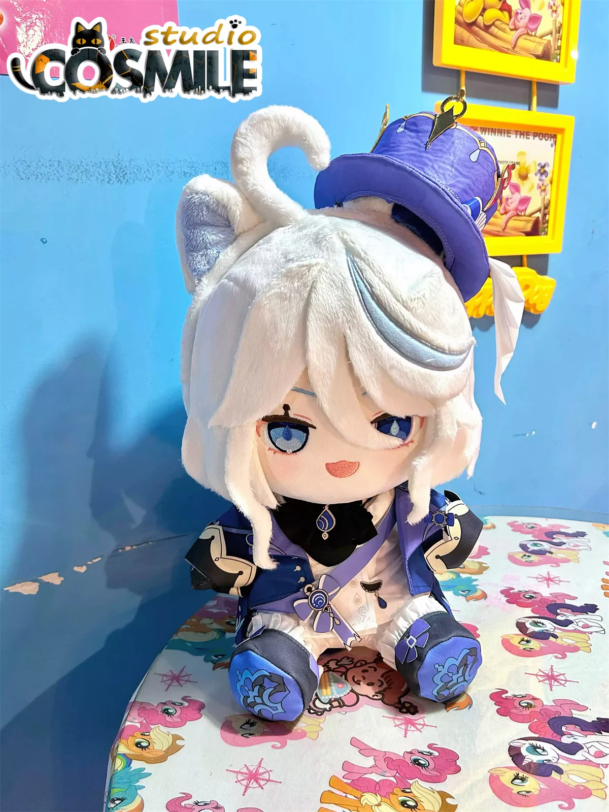 Игра Genshin Impact Furina saka فا속ía 건 Focalors &quot?カ Vielルス 포칼로스 Мягкая плюшевая игрушка 30 см