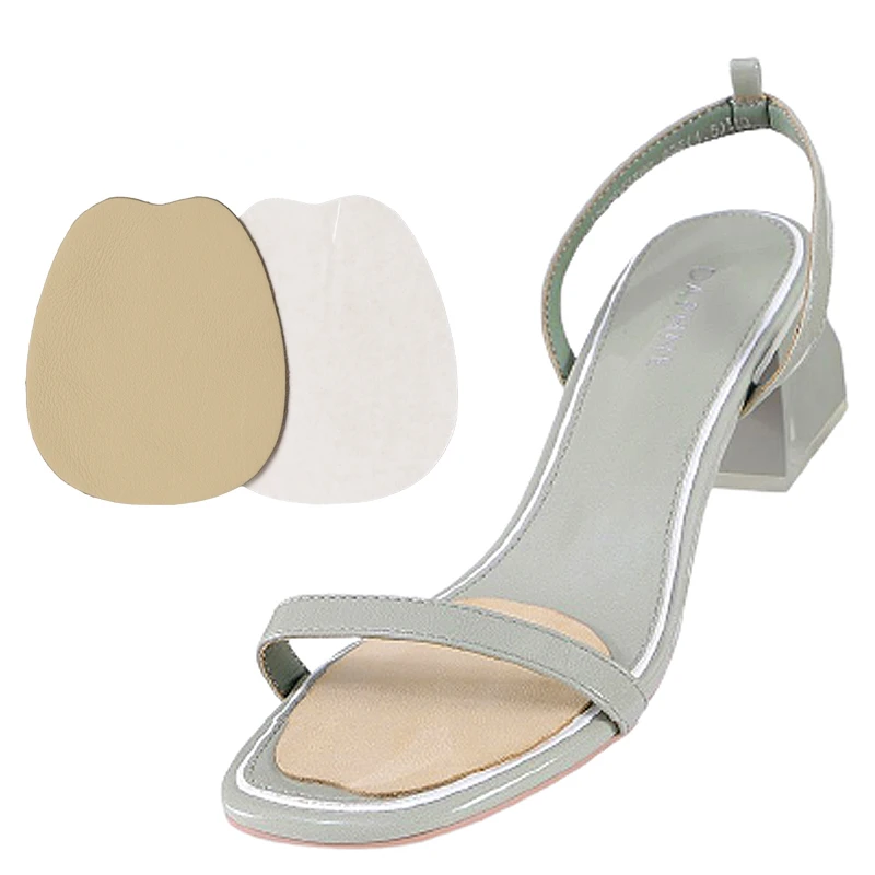 

For Women Sandals Shoes Non -slip Front Palm Insoles Leather Forefoot Pad High Heels Absorb Sweat Self-Adhesive Accessories