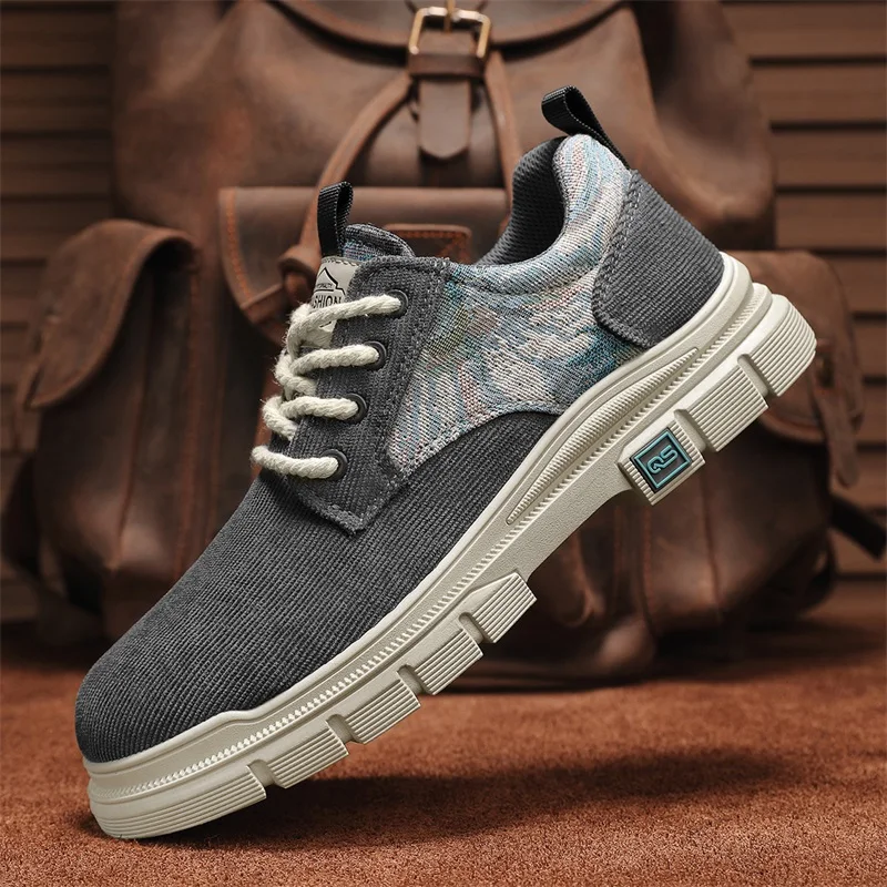 

Tenis Masculino 2023 Men Casual Shoes Breathable High-quality Tooling Shoes Lace-Up Trekking Footwear Canvas Walking Sneakers