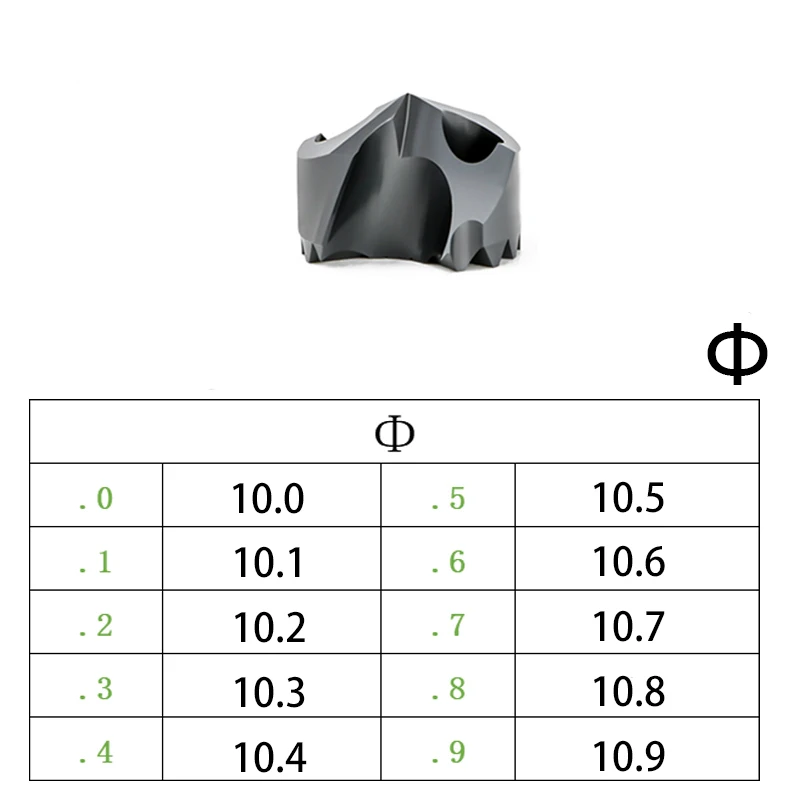 1 шт. вставка GHZG01, диаметр 10,0-26,8 мм, подходит для сверл с зубчатой короной с внутренним охлаждением, изготовлен из твердого сплава