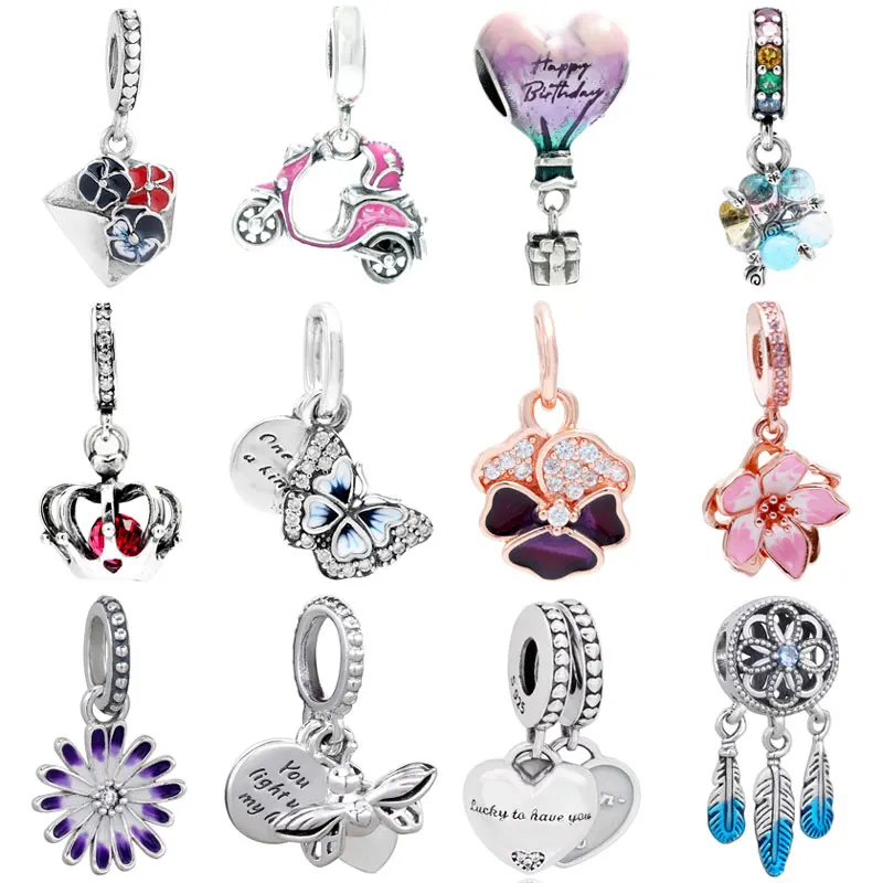 

Браслет Pandora из серебра 925 пробы с бусинами