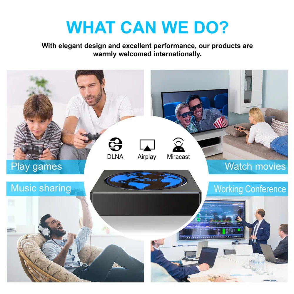 ТВ-приставка X98 Mini Smart TV Box Android 11 0 4 Гб RAM 32/64 ROM Amlogic S905W2 4K 2 4G/5G WiFi 1000M Youtube Google Play