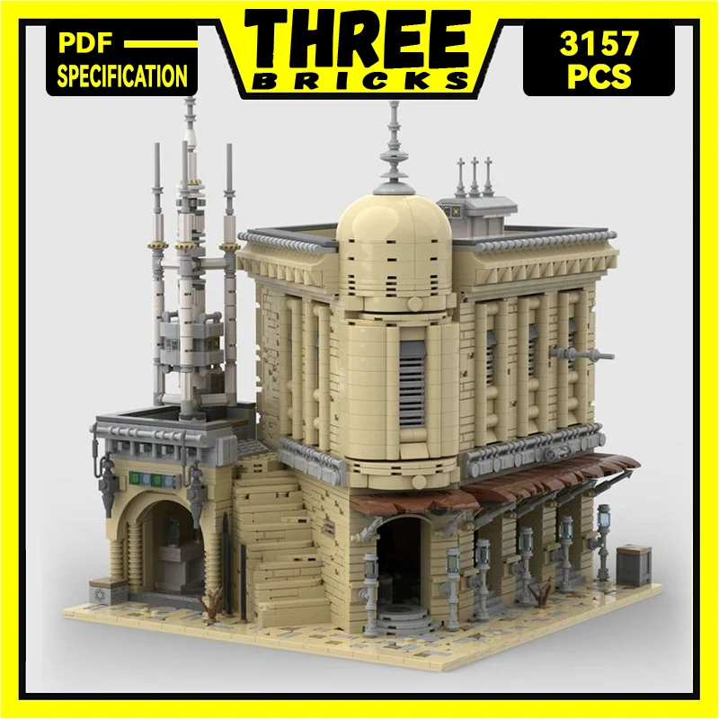 

Moc Building Blocks Street View Model Series Boutique Hotel Technical Bricks DIY Assembly Famous Toys For Childr Holiday Gifts